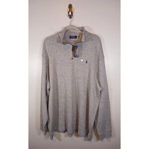 Polo Ralph Lauren Estate Rib 1/4 Pullover Gray Size XXL‎ NWT